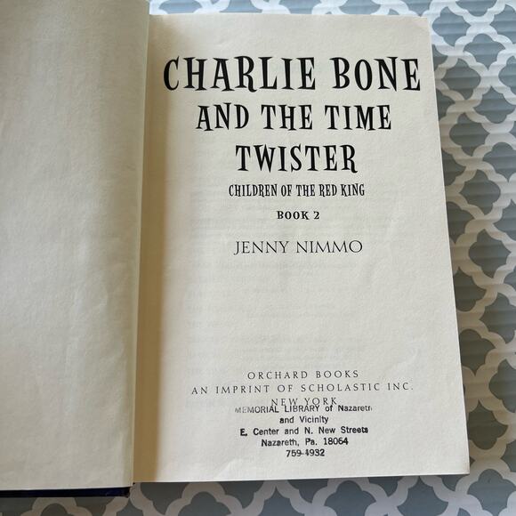 Charlie Bone and the Time Twister by Jenny Nimmo Hardcover Book Pre-Loved - Picture 3 of 6